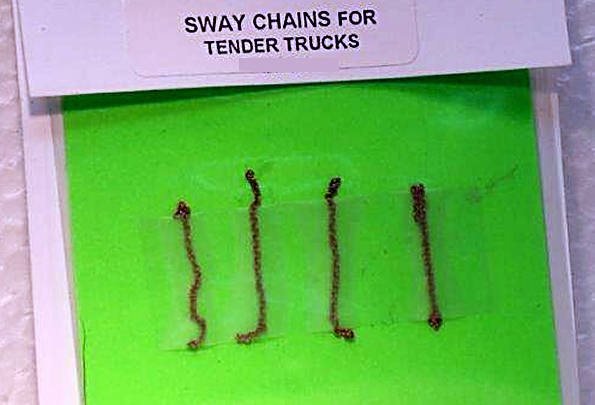 Sway chains for Tender Trucks
